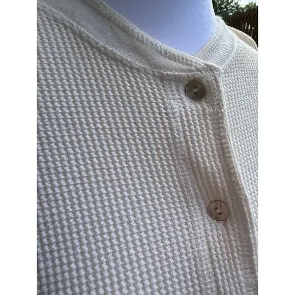 Vintage E.D. Lee Waffle Knit Dress Size Medium Made in the USA - Picture 3 of 8